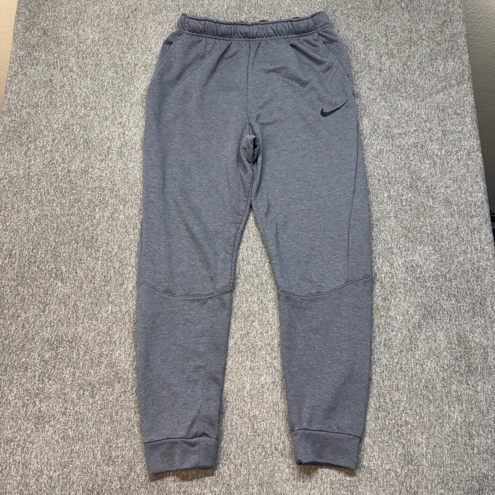Nike Dri-FIT Mens Tapered Training Pants Heather Grey Joggers 860371-071 Size M
